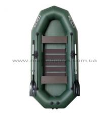 Двух-трехместная надувная гребная лодка Колибри К-290Т "Профи" с настилом слань-коврик.